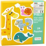  Educational Puzzle Animals Puzzle Learning English 48 pieces. | shoptok.hr