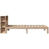 vidaXL Knjižna postelja brez vzmetnice 90x200 cm trdna borovina | Shoptok.si