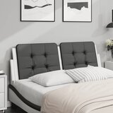 vidaXL Jastuk za uzglavlje crno-bijeli 140 cm od umjetne kože | shoptok.hr