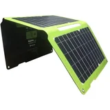 punjač SOLARNI, 21W, USB-A, USB-C, preklopni, crni