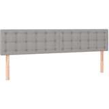 Maison Chic Posteljno vzglavje - Vzglavna omarica 2 kosa svetlo siv 80x5x78/88 cm blago, (22076902) Cene