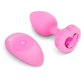 b-Vibe Vibrating Heart Plug S/M Pink | shoptok.hr