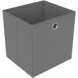 Police za izlaganje s 4 kutije crne 69x30x72,5 cm od tkanine | shoptok.hr
