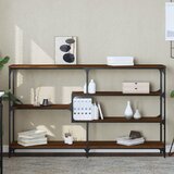 vidaXL Konzolni stol boja smeđeg hrasta 160x32x95 cm konstruirano drvo Cijene