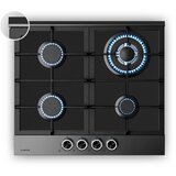 Klarstein Verosteel plinsko kuhalo, 4 plamena, električno paljenje, kompatibilno s zemnim plinom i LPG-om, 8000 W, 60cm | shoptok.hr