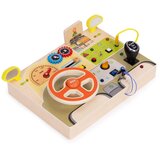 ECO TOYS Drvena LED senzorna ploča za djecu, edukativna ploča za volan automobila, 14 dijelova Slike