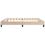  Okvir za krevet s oprugom boja cappuccina 200x200 cm od umjetne kože | shoptok.hr