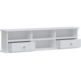  toaletna mizica z ogledalom in stolčkom FAUSKE, bela, 100x50x103.5 cm | Shoptok.si