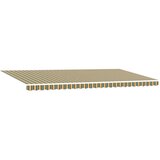  Povlačivi tende Zelena i žuta 600 × 350 cm Tkanina i Aluminij | shoptok.hr