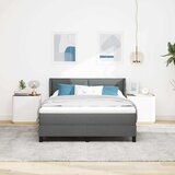  s opruga kutije Tamno siva 200 x 140 cm tkanina | shoptok.hr
