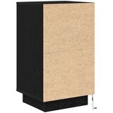  Noćni ormarić s LED svjetlima crni 38x34x65 cm | shoptok.hr