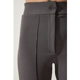  Women's Smoky High Waist Lycra Casual Knitted Trousers | shoptok.hr