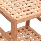 vidaXL Kupaonska polica 35 5 x 35 5 x 79 cm od masivnog drva oraha | shoptok.hr