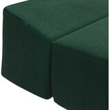 SOFA na razvlačenje Tamnozelena 200 x 70 x 15 cm Baršun | shoptok.hr