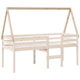 Krov za dječji krevet 209 x 85,5 x 88 cm od masivne borovine | Eponuda.com