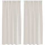 Voile zavjesa sa zavjesama 2 pcs Krema 175 x 140 cm Poliester | shoptok.hr