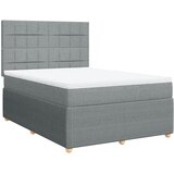  Krevet box spring s madracem svjetlosivi 140x200 cm od tkanine | shoptok.hr