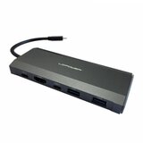 LC Power usb LC-HUB-C-MULTI-7-M2 usb external type c HUB/M.2 encloser 2xUSB-A /1XUSB-C-PD /1xHDMI antracit | ePonuda.com