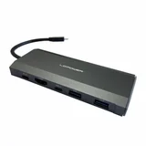 usb LC-HUB-C-MULTI-7-M2 usb external type c HUB/M.2 encloser 2xUSB-A /1XUSB-C-PD /1xHDMI antracit