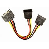 Gembird CC-SATAM2F-01 SATA napajalni razdelilni kabel, 0,15m | Shoptok.si