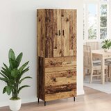  Highboard s ladicama 2 pcs Staro drvo Inženjerska drva i staklo | shoptok.hr