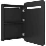 vidaXL led kopalniška omarica z ogledalom črna 60x11x80 cm | Shoptok.si