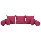  7-dijelni set ukrasnih jastuka od tkanine ružičasti | shoptok.hr