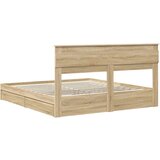  Krevet s od storage Sonoma hrast 180 x 200 cm Konstruirano drvo | shoptok.hr