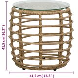  3-dijelni bistro set od poliratana boja hrasta | shoptok.hr