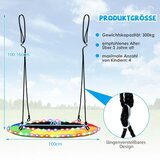  Gugalnik s pladnjem s LED gugalnikom promjera 100 cm za djecu i odrasle u duginim bojama. | shoptok.hr