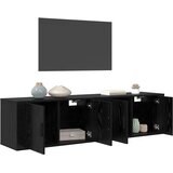 Zidni TV ormar set Zidne 2 pcs Crni hrast 80 x 34,5 x 40 cm | Eponuda.ba