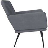 Klupa tamnosiva 108 x 79 x 79 cm baršunasta | shoptok.hr