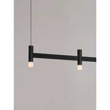 Nova Luce Mat črna aluminijasta LED zatemnitvena viseča svetilka s senčilom iz akrilnega stekla Poetic – | Shoptok.si