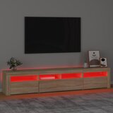 TV ormarić s LED svjetlima boja hrasta sonome 210x35x40 cm | shoptok.hr