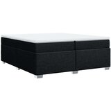 vidaXL Box spring postelja z vzmetnico črn 200x200 cm blago | Shoptok.si