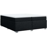 vidaXL Krevet s oprugama i madracem crni 200x200 cm od tkanine | shoptok.hr