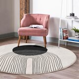 Mila Home Crno-bijeli periv/pogodan za robotski usisavač okrugli tepih ø 120 cm Comfort – | shoptok.hr