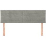  Uzglavlja svjetlosiva 144x5x78/88 cm baršunasta | shoptok.hr