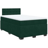 Box spring krevet s madracem tamnozeleni 120x200 cm baršunasti | shoptok.hr
