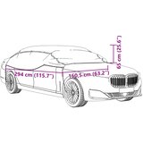  Navlaka za pola automobila s kukama srebrna L | shoptok.hr