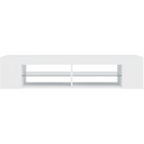 TV ormarić s LED svjetlima bijeli 135 x 39 x 30 cm | shoptok.hr