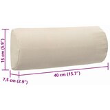  Naslon za glavu za ležaljku krem 40 x 7,5 x 15 cm od tekstilena | shoptok.hr