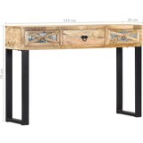  Konzolna mizica 110x30x76 cm trden mangov les | Shoptok.si