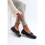 S. BARSKI Women's Black Leather Moccasins with Ornament S.Barski LR339 | ePonuda.com