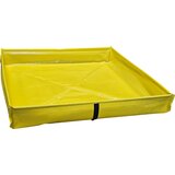 eurokraft basic Zložljiva kadica za majhne posode, PVC, rumene barve, prestrezna prostornina 57 l | Shoptok.si