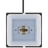  Brilagi - Spoljna lampa sa 2 SCHUKO utičnice 1xE14/15W/230V IP44 crna | Eponuda.com