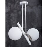 Squid Lighting bela/v srebrni barvi viseča svetilka s steklenim senčnikom ø 15 cm libra – Cene
