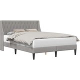 Okvir za krevet Svijetlo siva 140 x 200 cm Baršun - Svjetlosiva 140 x 200 cm | shoptok.hr
