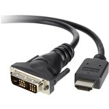 Belkin DVI / HDMI adapterski kabel DVI-D 18+1-polni vtič\, HDMI-A vtič 1.80 m črna F3Y005BT1.8M pozlačeni konektorji\, lahko se privije DVI kabel, (20417714) | Shoptok.si