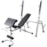  Klupa za vježbanje sa stalkom za utege i setom utega 60 5 kg | shoptok.hr